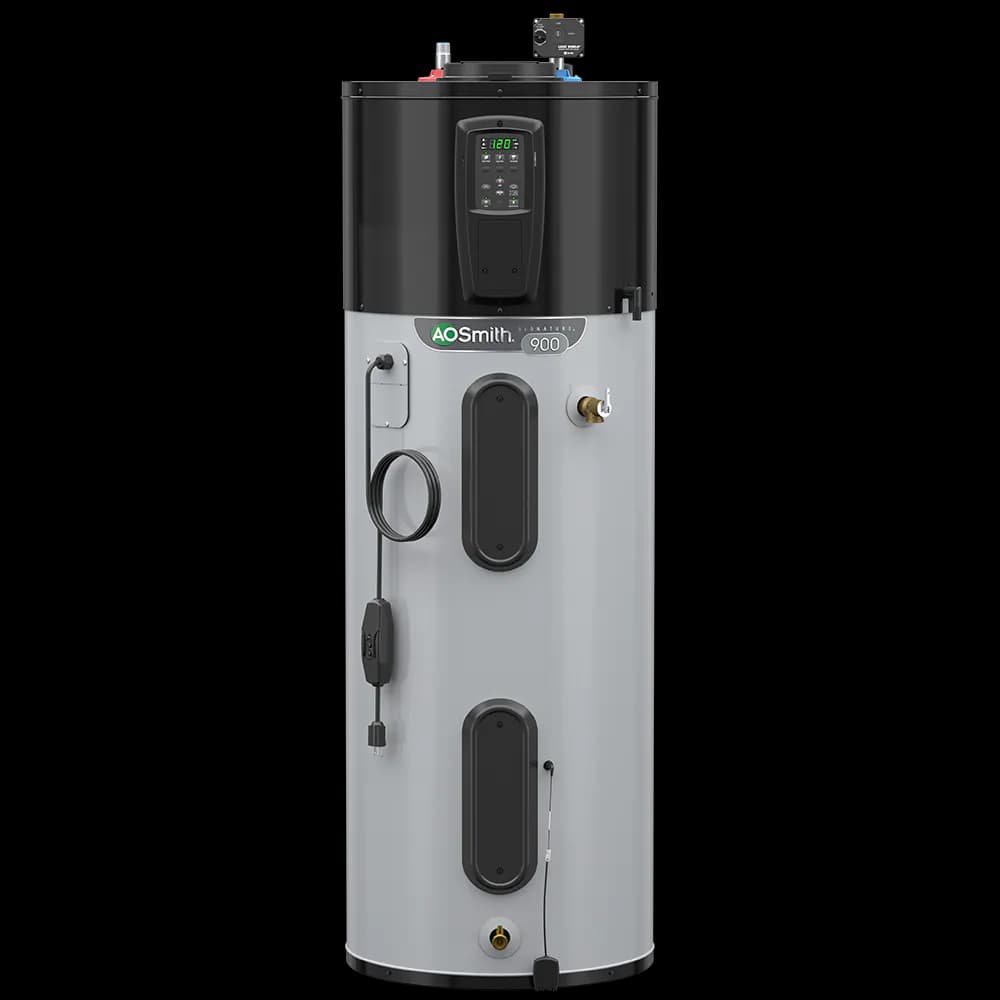 A. O. Smith tank water heater close-up